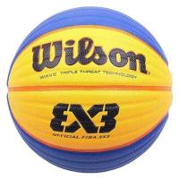 Баскетбольный Мяч Wilson Fiba 3X3 Official (PU (полиуретан), Wilson, 6, Сине-желтый) 6