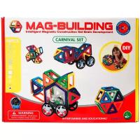 Магнитный конструктор Mag-building развивающий для детей /подарок для мальчика и девочки, 48 деталей, Магнитный конструктор