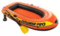 Лодка Explorer pro 300, 3 местная, 244 х 117 х 36 см, вёсла, ручной насос, до 200 кг, 58358NP INTEX