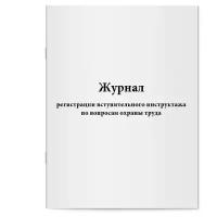 Журнал регистрации вступительного инструктажа по вопросам охраны труда. Сити Бланк