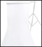 Фон бумажный Raylab 008 Arctic White белый 1.35x10 м