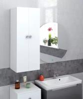 Шкаф для ванной комнаты, REGENT style, Пенал Виола 2двери, белый, 83,6*40*35