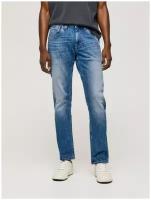 Джинсы прямые Pepe Jeans, размер 33, рост 34, denim