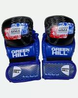 Перчатки Green Hill СОЮЗ MMA россии, синие, размер S