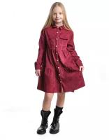 Платье для девочек Mini Maxi, модель 7396, цвет бордовый, размер 134