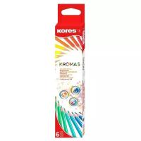 Kores Карандаши цветные Kromas 6 цветов (93396)