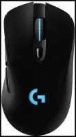 Мышь Logitech, беспроводная оптическая мышь, игровая мышь, геймерская мышь для компьютера черного цвета 16000 dpi