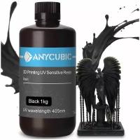 Фотополимерная смола для 3D принтера Anycubic Basic Resin Черная 1кг