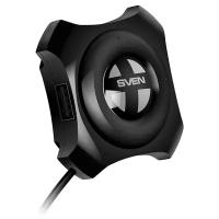 USB-концентратор SVEN HB-432, black (USB 2.0, 4 порта, кабель 0,5м, блистер)