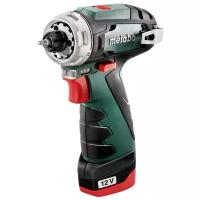 Дрель-шуруповерт METABO PowerMaxx BS 2Ач, с двумя аккумуляторами [600984500]