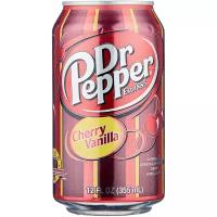 Газированный напиток Dr. Pepper Cherry Vanilla, США, 0.355 л, металлическая банка