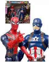 Марвел игрушки Капитан Америка Человек-паук Веном Халк танос Железный человек/30 см/свет звук/мстители