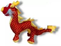 Мягкая игрушка Китайский дракон красный 30 см