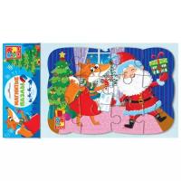 Пазл Vladi Toys Новогоднее веселье (VT3205-70), 12 дет., разноцветный