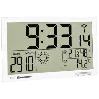 Метеостанция (настенные часы) Bresser MyTime Jumbo LCD, белая 74647