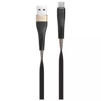 Кабель Hoco U39 Slender USB - microUSB 1.2 м золотой/черный