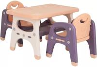 Набор Pituso столик + 2 стула Purplе/Фиолетовый
