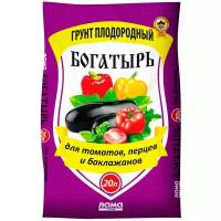 Грунт ЛамаТорф Богатырь для томатов, перцев и баклажанов, 20 л