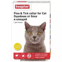 Beaphar ошейник от блох и клещей Flea & Tick для кошек и хорьков, 35 см, желтый 1 шт. в уп., 1 уп