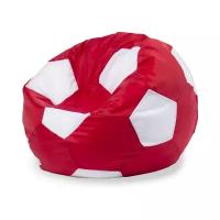 Кресло-мешок «Мяч», XXL, оксфорд, Красный и белый