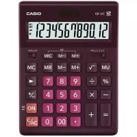 Калькулятор CASIO GR-12, бордовый, 12 разрядов, бухгалтерский