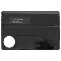 Швейцарская карта Victorinox SwissCard Lite (0.7333.T3) черный полупрозрачный коробка подарочная