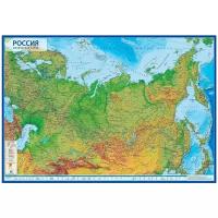 Globen Интерактивная карта России физическая 1:14,5, КН055, 60 × 41 см