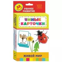 Набор карточек РОСМЭН Умные карточки. Живой мир 20x11 см 32 шт