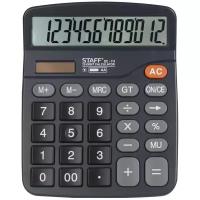 Калькулятор настольный STAFF PLUS DC-111 (180x145 мм), 12 разрядов, двойное питание, +батарейка АА, 250427