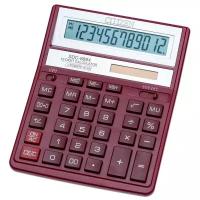 Калькулятор настольный Citizen SDC-888XRD 12 разрядов, двойное питание, 158*203*31 мм, красный
