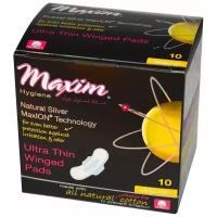 Maxim прокладки ежедневные Ultra Thin Winget Natural Silver MaxION Technology Regular