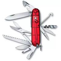 Нож перочинный VICTORINOX Huntsman Lite, 91 мм, 21 функция, прозрачный красный, 1.7915.Т