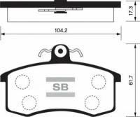 Кол. торм. перед. ВАЗ 2108-2110, SP1165 Sangsin Brake SP-1165