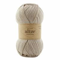 Пряжа для вязания ALIZE 'Wooltime', 100г, 200м (75% SW шерсть, 25% полиамид) (152 бежевый меланж), 5 мотков