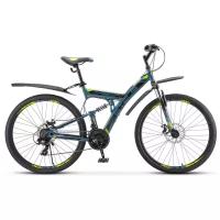 Горный (MTB) велосипед STELS Focus MD 21-sp 27.5 V010 (2020) серый/желтый 19