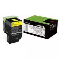 Картридж Lexmark 80C8SYE, 2000 стр, желтый