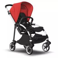 Прогулочная коляска Bugaboo Bee6 Complete, alu/black/red, цвет шасси: серебристый