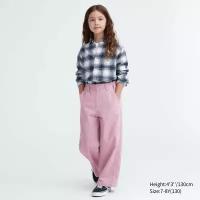 Вельветовые брюки для девочек (прямой крой) UNIQLO