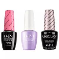 Гель-лак OPI GELCOLOR, Комплект 3 цвета.(1. Otherwise Engaged 2. Suzi Nails New Orleans 3. You Lilac It Pastel) Объем 15 мл