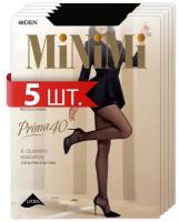 Колготки MiNiMi Prima, 40 den, 5 шт., размер 5XL, черный