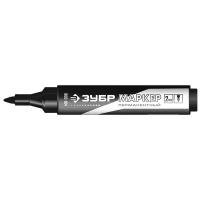Перманентный маркер ЗУБР, 2 мм заостренный, черный, МП-100, серия Профессионал, (06322-2)