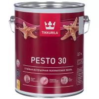 Эмаль алкидная стойкая полуматовая Pesto 30 (Песто 30) TIKKURILA 2,7 л белая (база А)