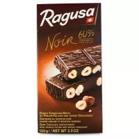 Шоколад Ragusa горький с трюфелем и лесными орехами, 60% какао