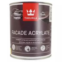 Краска акриловая Tikkurila Facade Acrylate глубокоматовая бесцветный 0.9 л 1.1 кг