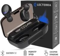 Беспроводные bluetooth наушники для спорта Electerra/ Вкладыши с встроенным микрофоном и кейсом Power Bank / Для iPhone, Android. Подарок на 23 февраля