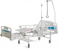 Кровать электрическая медицинская А25 ЮкиГрупп с выдвижным ложементом и противоударными бамперами