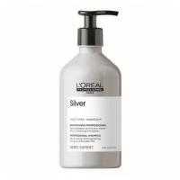 L′Oreal Professionnel Silver Professional Shampoo (Шампунь для нейтрализации желтизны осветленных и седых волос), 500 мл