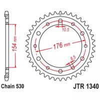 Звезда задняя (ведомая),(сталь) JT 1340.43