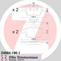 Колодки тормозные передние, 240841901 ZIMMERMANN 24084.190.1