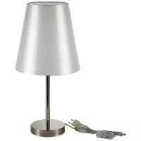 Лампа декоративная Evoluce Bellino SLE105904-01, E14, 40 Вт, цвет арматуры: никель, цвет плафона/абажура: белый